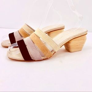 Intentionally Blank Joy Block Heel Suede Sandals